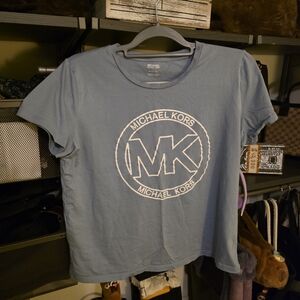 Michael Kors Gray Crew Neck Tee